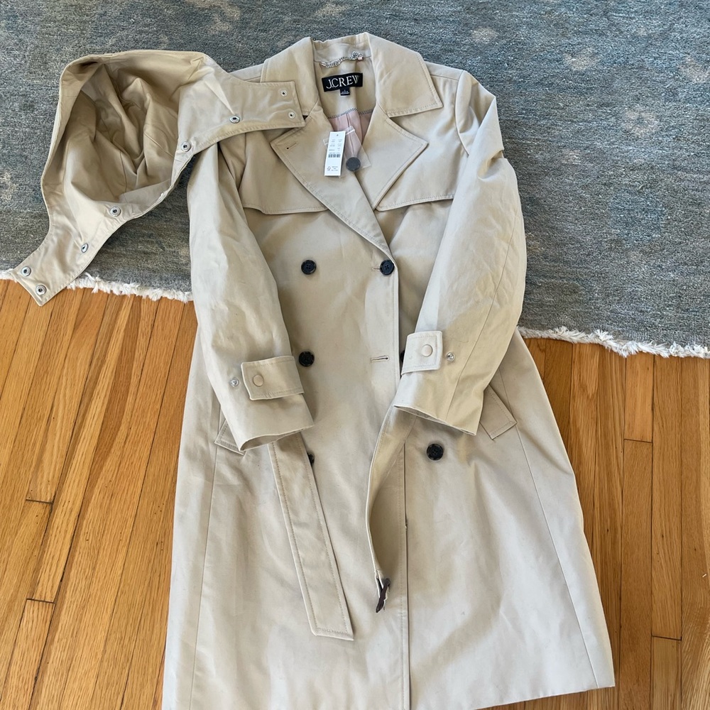 JCrew New Icon Trench Coat NWT